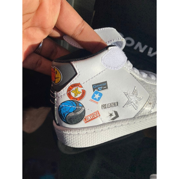 Converse Pro Leather High Top Toddler Shoes Size 9 - Picture 5 of 9